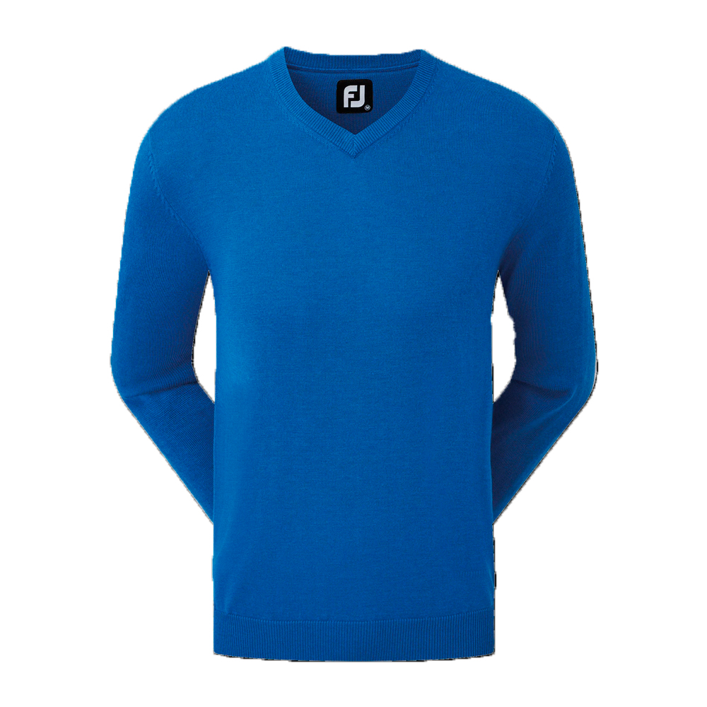 Картинка Пуловер WOOL BLEND EA VNCK BLUE от магазина Гольф Маркет - магазин товаров для гольфа